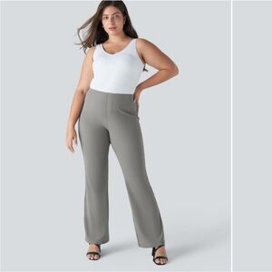 Halara Halara Flex High Waisted Back Side Pocket Slight Flare Work Pants Size XS